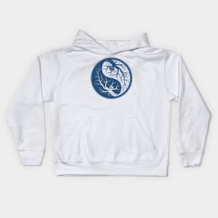 Yin Yang Bonsai Tree Kids Hoodie